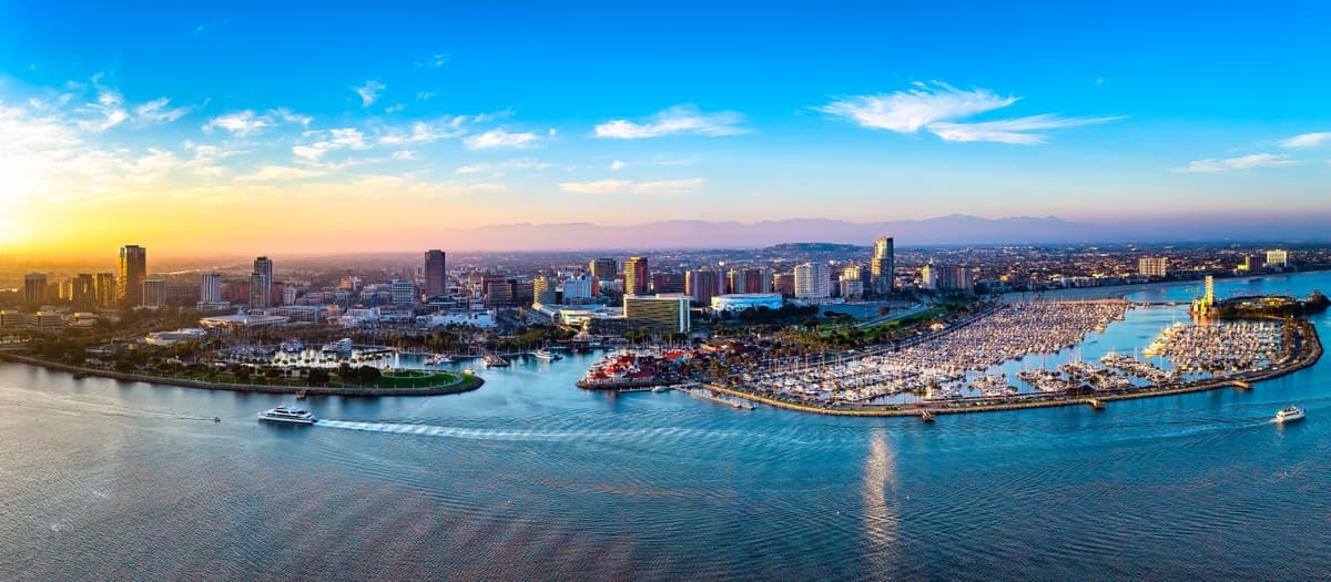 Long Beach, California cityscape